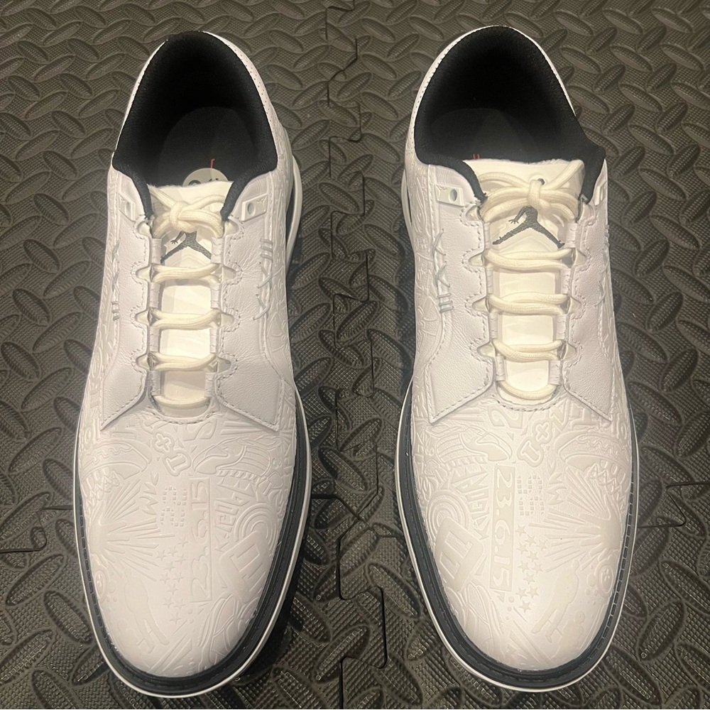 Nike Air Jordan ADG 5 Wide ‘White Black Pure Platinum’ FQ7874-102 Size 9.5 - Picture 2 of 10